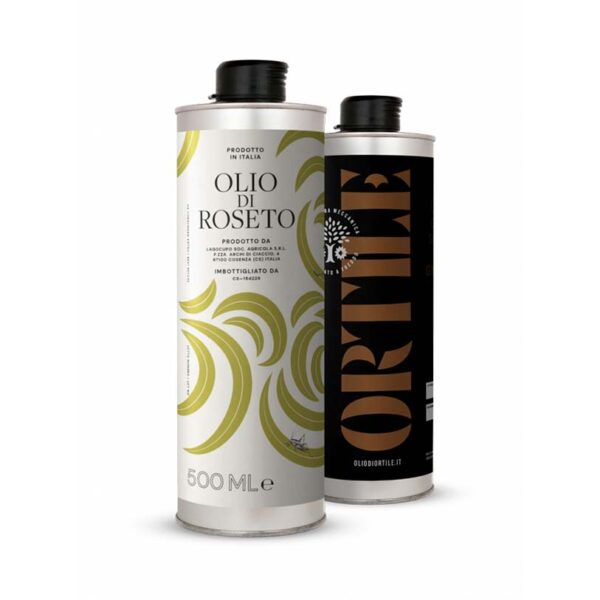 kit degustazione dell'olio di Ortile e dell'olio di Roseto